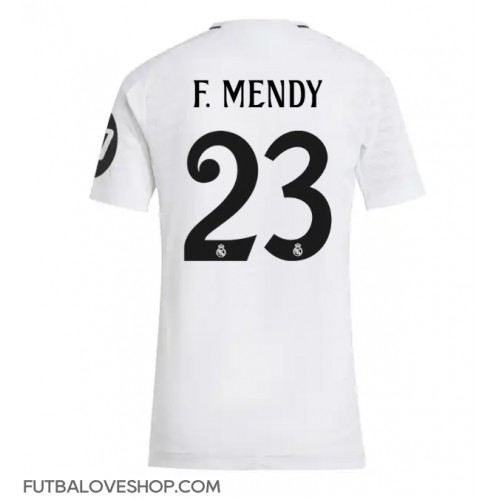 Dres Real Madrid Ferland Mendy #23 Domáci pre Ženy 2024-25 Krátky Rukáv